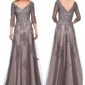 NWOT La Femme tulle gown